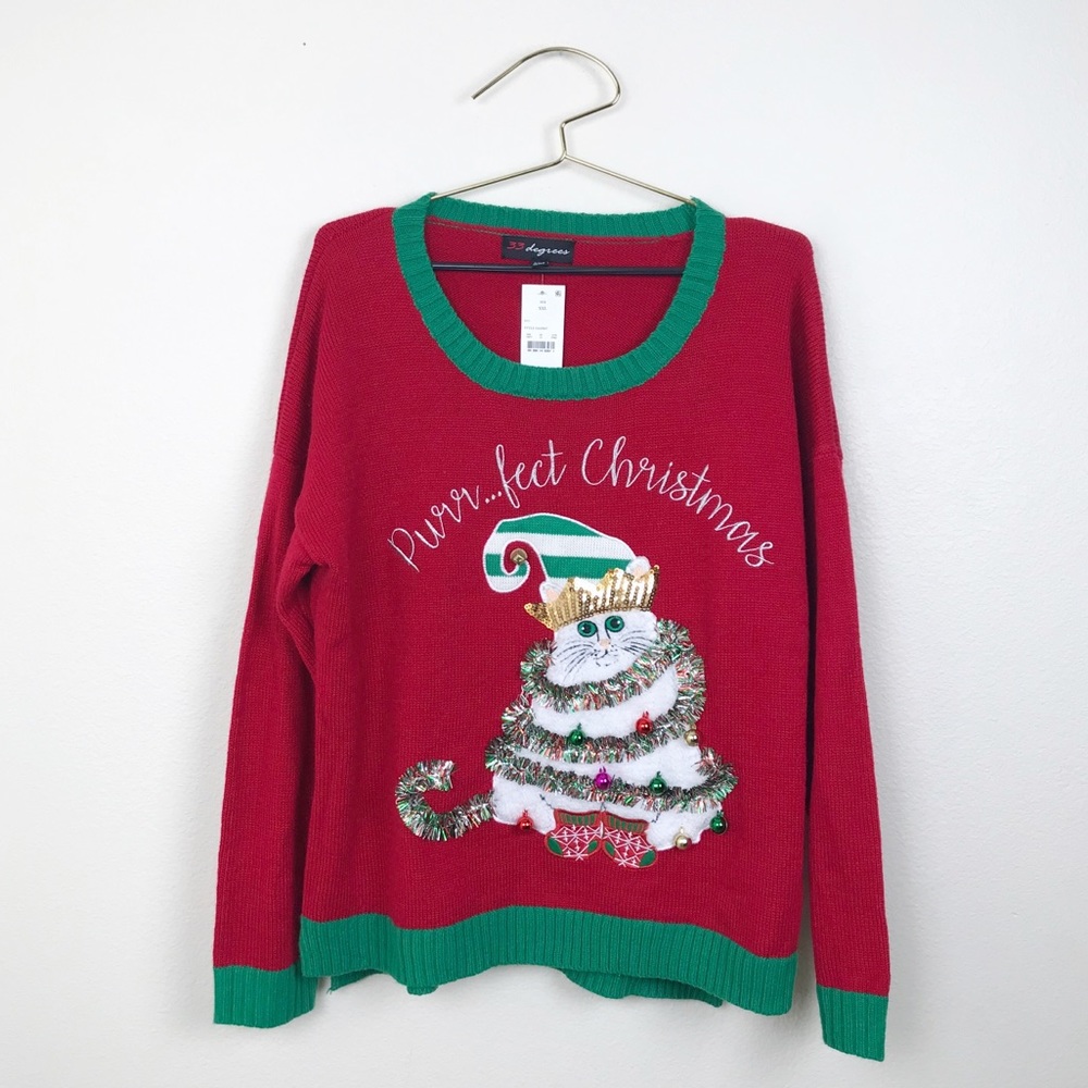 NWT 33 Degrees Ugly Christmas Sweater- XXL Juniors